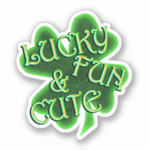 Gelukkig Leuk Schattig St. Patrick's Dag Sticker