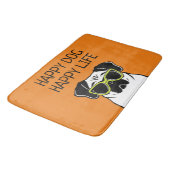 Gelukkig leven bij een hond badmat (Gekanteld)