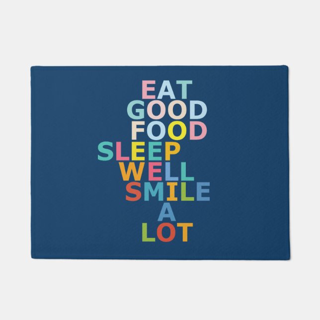 Gelukkig leven deurmat (Voorkant)