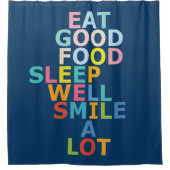 Gelukkig leven douchegordijn (Voorkant)