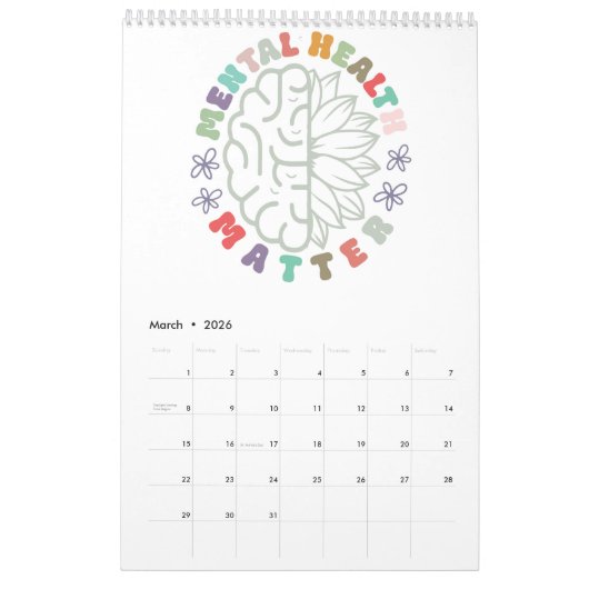 Gelukkig leven kalender (Mar 2026)