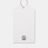Gelukkig leven met geloof – Spreuken 15:15 Kunst Cadeaulabel (Achterkant)