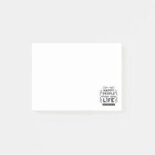 Gelukkig leven met geloof – Spreuken 15:15 Kunst Post-it® Notes