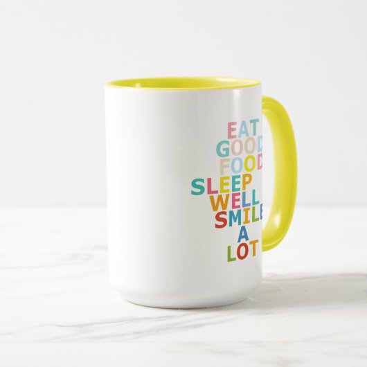 Gelukkig leven mok (Voorkant rechts)