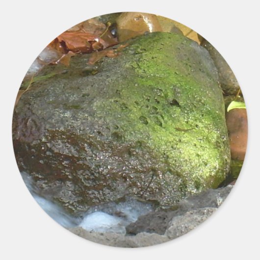 GELUKKIG LIEFDESHART RONDE STICKER (Voorkant)