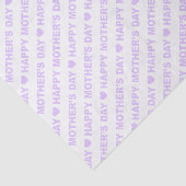 Gelukkig Lila Moederdag op witboek Tissuepapier (Detail)