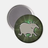 gelukkig lopende tapir magneet (Voorkant / Achterkant)