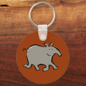 gelukkig lopende tapir sleutelhanger (Voorkant)