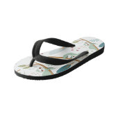 Gelukkig Luiaard Patroon Kinder Teenslippers (Schuin)