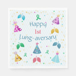 Gelukkig Lung-aversary Party Servet