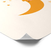 Gelukkig maantje kinderkamer decor poster (Hoek)