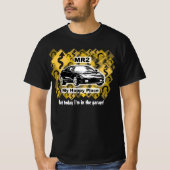 Gelukkig maar vandaag ben ik in de Garage. T-shirt (Voorkant)