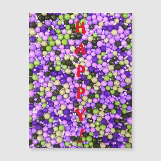 GELUKKIG! Magnetisch Wenskaart (Voorkant)