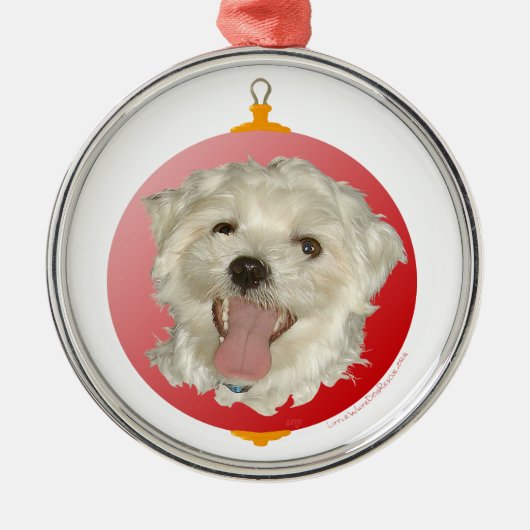 Gelukkig Maltezer Kerst Ornament (Voorkant)