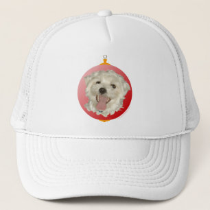 Gelukkig Maltezer Kerst Ornament Trucker Pet