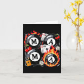 Gelukkig Mama Biljart 8 Kers Moederdag Moeder Leve Kaart (Gele Bloem)