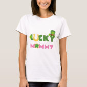 Gelukkig Mama Schattige St. Patrick's Day Verjaard T-shirt (Voorkant)