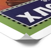 Gelukkig man met tandpasta, grappige Sovjetpropaga Poster (Hoek)