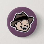Gelukkig Man Ronde Button 5,7 Cm (Voorkant)