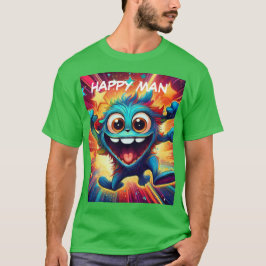 Gelukkig man t-shirt