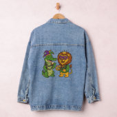 Gelukkig Mardi Gras Alligator & Leeuw Denim Jacket (Hangar)