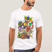 Gelukkig Mardi Gras T-shirt (Voorkant)
