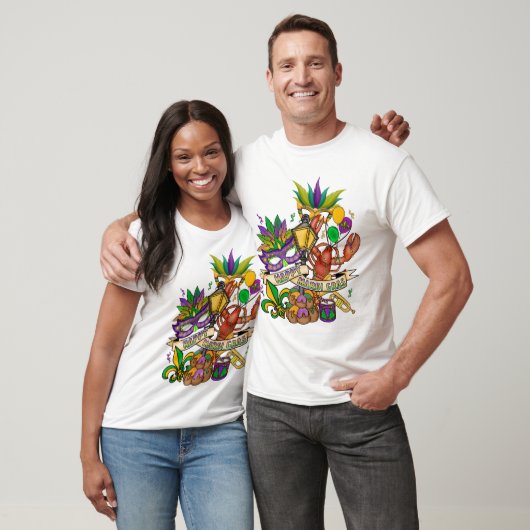 Gelukkig Mardi Gras T-shirt (Unisex)
