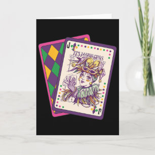 Gelukkig Mardi Gras Tarotkaart Louisiana Mardi Gra Kaart