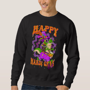 Gelukkig Mardi Gras Yu2019alle Drummer Alligator K Trui