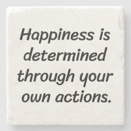 Gelukkig marmer Stone Onderzetter