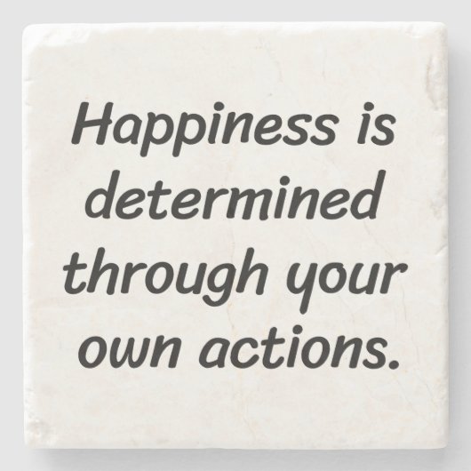 Gelukkig marmer Stone Onderzetter (Voorkant)