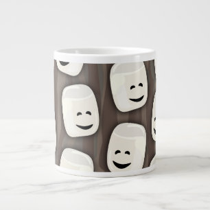 Gelukkig Marshmallow Vrienden Patroon Grote Koffiekop