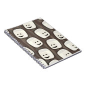 Gelukkig Marshmallow Vrienden Patroon Notitieboek (Rechterzijde)