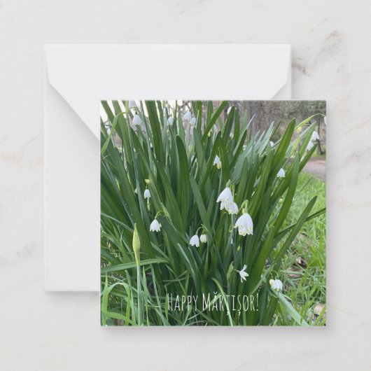 Gelukkig Mărțișor! Notitiekaartje (Voorkant)