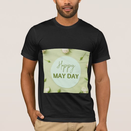 Gelukkig Meidag ontwerp T-shirt (Voorkant)