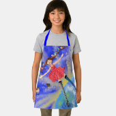 Gelukkig Meisje en Lente Vogels Schort (Insitu)