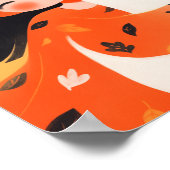 Gelukkig Meisje en Spook Poster (Hoek)