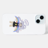 Gelukkig Meisje Hand Getekende Illustratie – Klein Case-Mate iPhone Case (Achterkant (horizontaal))