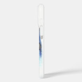 Gelukkig meisje met fiets iPhone Case (Achterkant / Links)