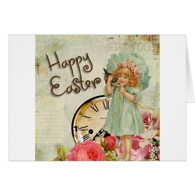 gelukkig meisje met ooster (Voorkant Horizontaal)