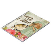 gelukkig meisje met ooster notitieboek (Linkerzijde)