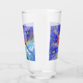 Gelukkig meisje met vogels - Geluk Glas (Rechts)