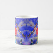 Gelukkig meisje met vogels - Geluk - Joy - Koffiemok (Center)