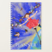 Gelukkig Meisje met Vogels Planner (Voorkant)