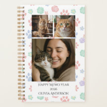 Gelukkig Meow Jaar 2026 Aangepaste Foto Huisdierli