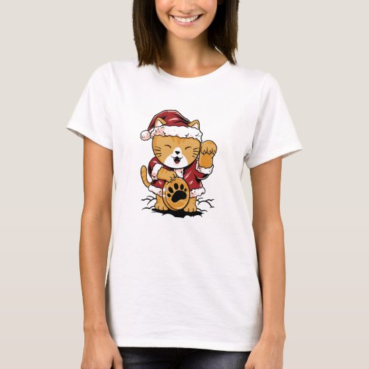 Gelukkig Meow T-shirt (Voorkant)