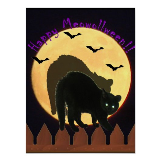 Gelukkig Meowolleen Perfect Poster (Voorkant)
