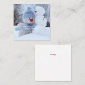 Gelukkig met jou vierkante visitekaartje (Voorkant / Achterkant)