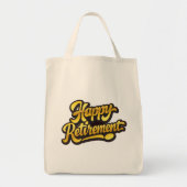 Gelukkig met pensioen tote bag (Voorkant)
