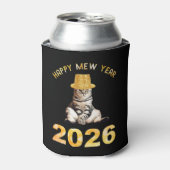 Gelukkig Mew Jaar 2026 Blikjeskoeler (Blikje Voorkant)